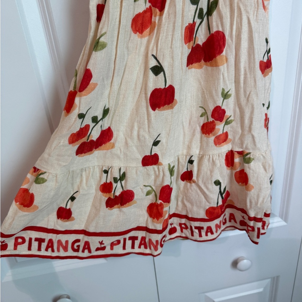 FARM Rio Sundress Mini Tie Shoulder Pitanga Cherry Print Size S - Picture 4 of 11